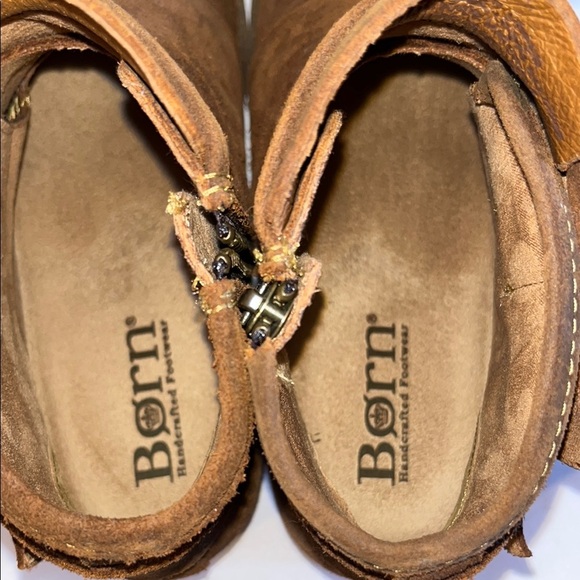 Born Brown Ankle Boots with Buckle Straps - Picture 6 of 14